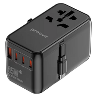 Proove Trip 85W Universal Travel Adapter Black