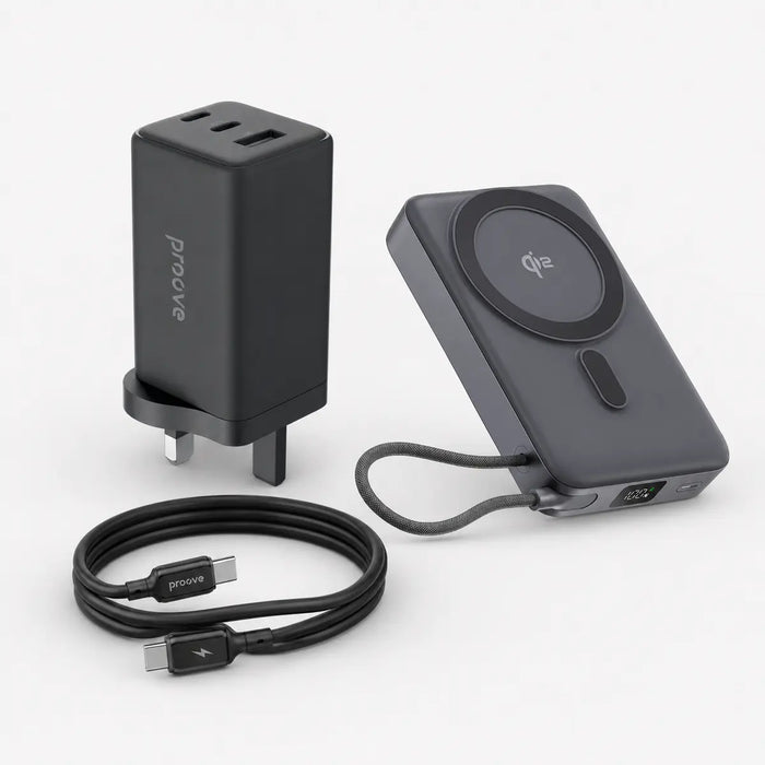 Desk Power Kit bundle featuring the included Proove products