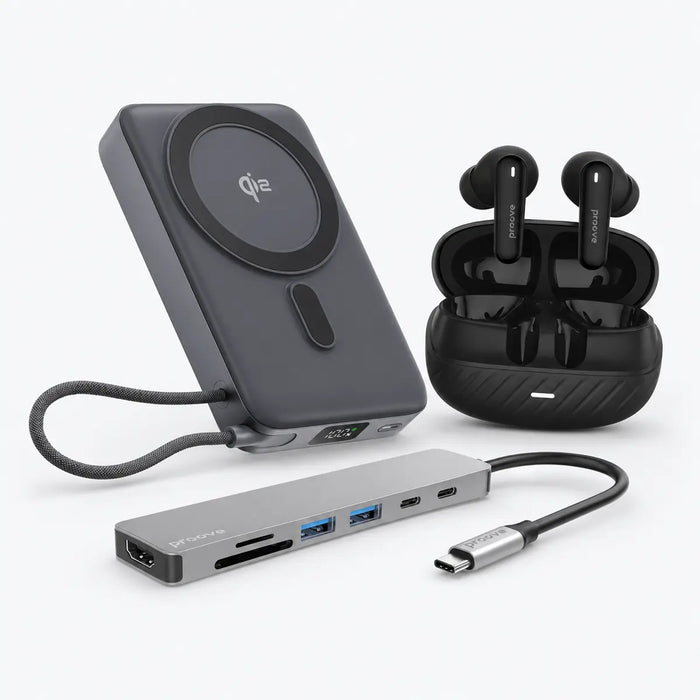 Work From Anywhere Kit bundle featuring the included Proove products