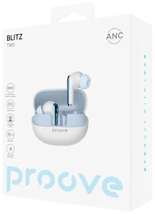 Proove Blitz TWS with ANC Blue retail packaging