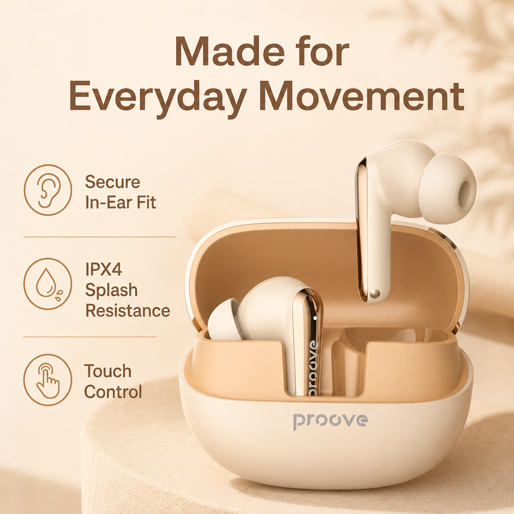 Proove Blitz secure fit IPX4 and touch controls