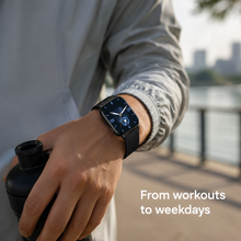 Proove Elysium Smart Watch lifestyle image from workouts to weekdays