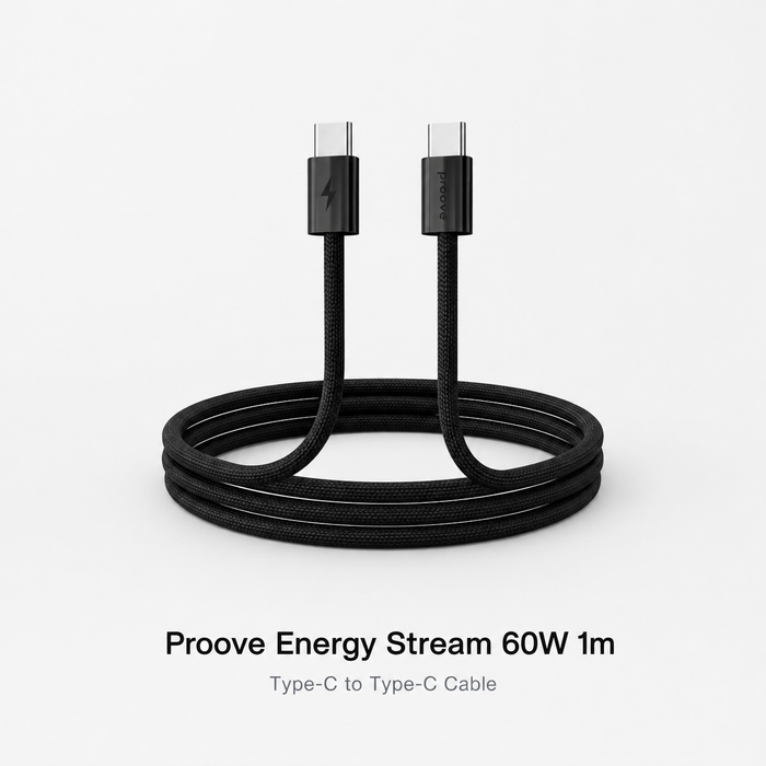Proove Energy Stream 60W 1m USB-C to USB-C cable main product image