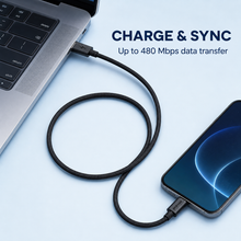 Proove Energy Stream 480 Mbps charge and sync infographic