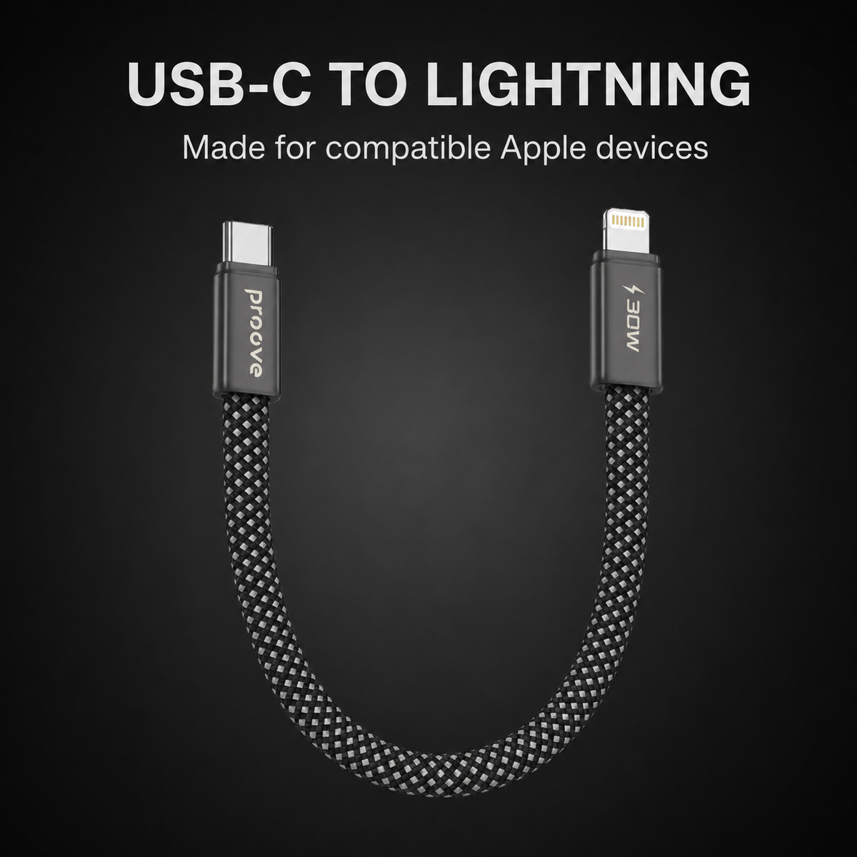 Proove Eternal USB-C to Lightning connector identification