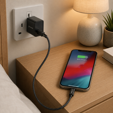 Proove Eternal cable charging a Lightning-port phone from USB-C power