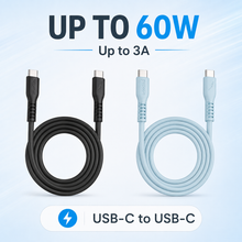 Proove Eternal USB-C 60W cable in Black and Light Blue