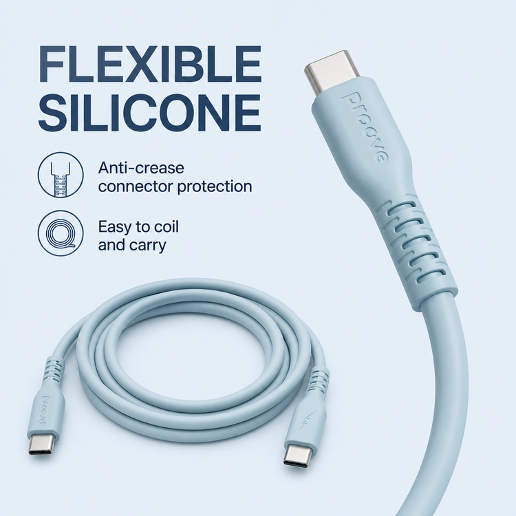 Proove Eternal flexible silicone and anti-crease connector protection