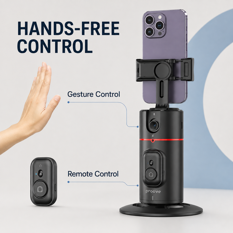 Proove Face Trace gesture control and remote control infographic