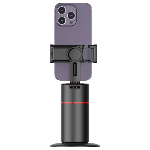 Proove Face Trace tripod with smartphone mounted vertically
