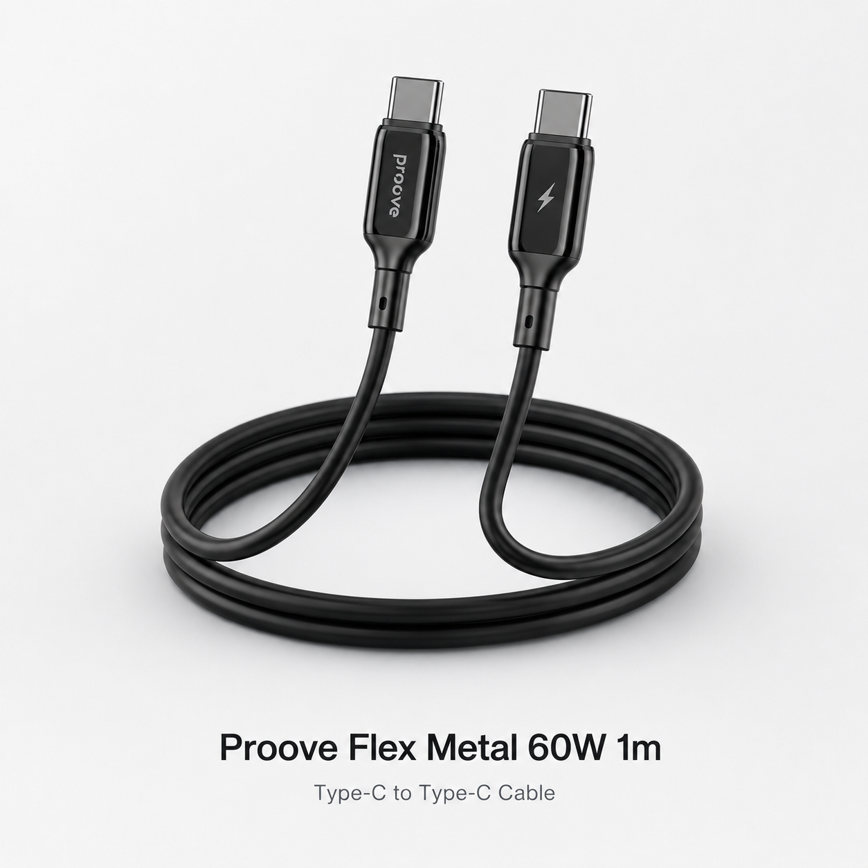 Proove Flex Metal 60W 1m Type-C to Type-C cable main product image