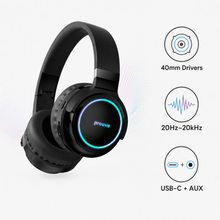 Proove Galaxy 40mm drivers USB-C and AUX connectivity