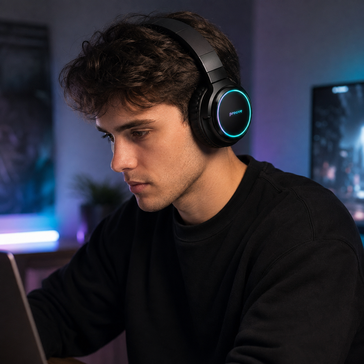 Proove Galaxy RGB headphones casual gaming lifestyle image