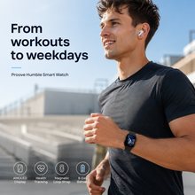 Proove Humble Smart Watch lifestyle image from workouts to weekdays