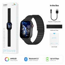 Proove Humble Smart Watch in the box packaging and included accessories