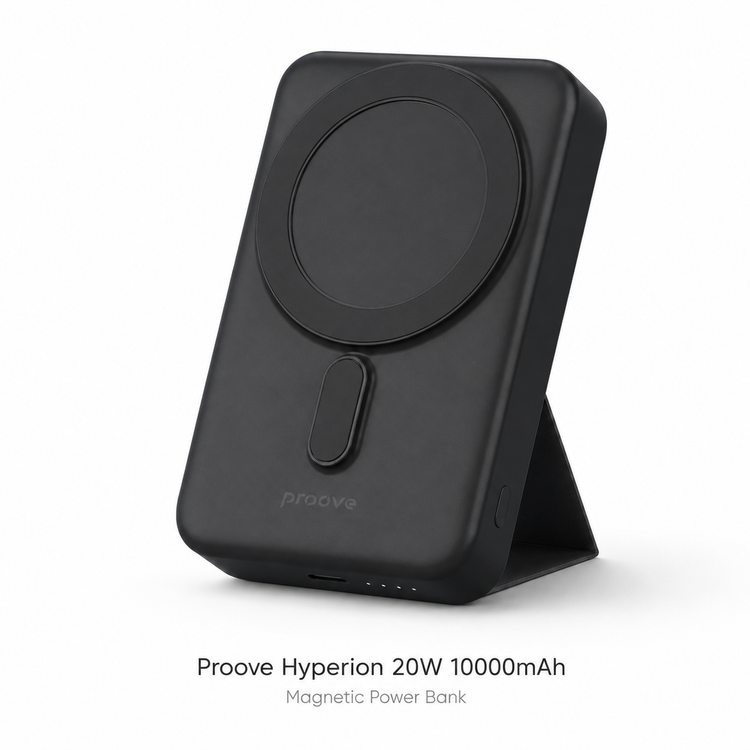 Proove Hyperion 20W 10000mAh black magnetic power bank variant image