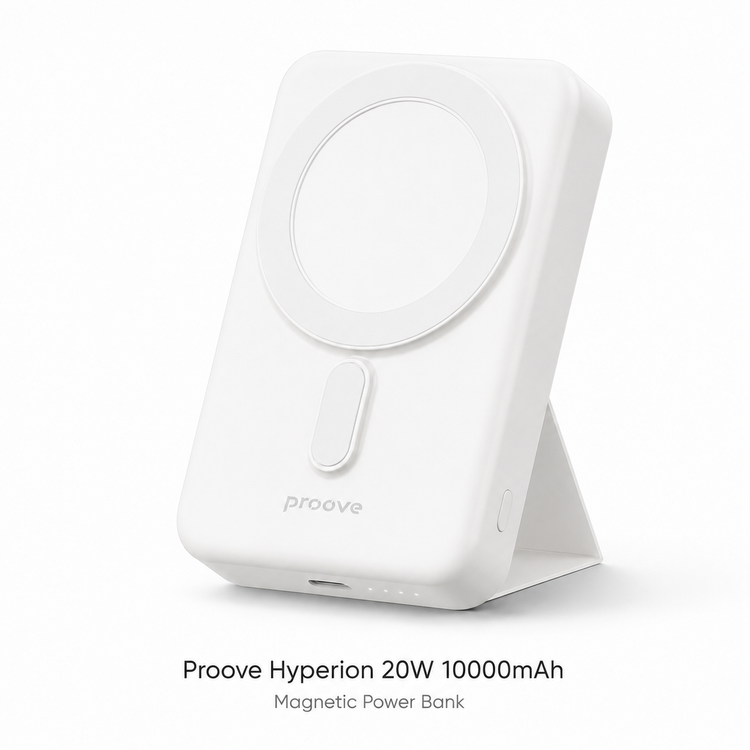 Proove Hyperion 20W 10000mAh white magnetic power bank variant image