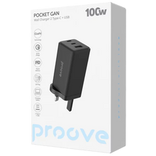 Proove Pocket GaN Max 100W UK charger packaging front