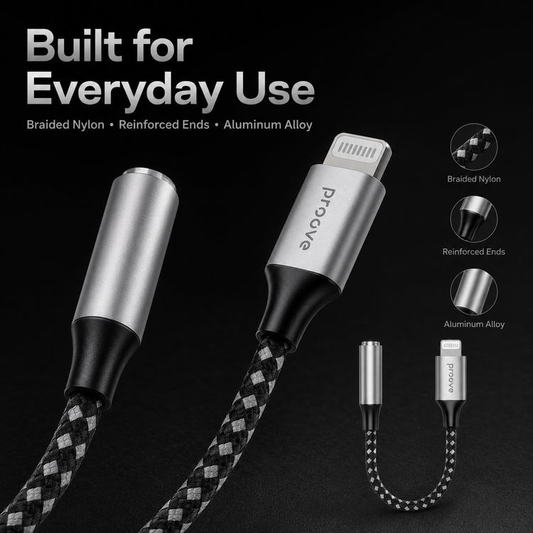 Proove SoundMesh braided nylon and aluminum construction