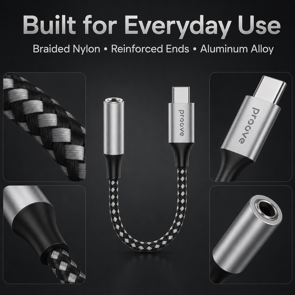 Proove SoundMesh braided nylon and aluminum construction