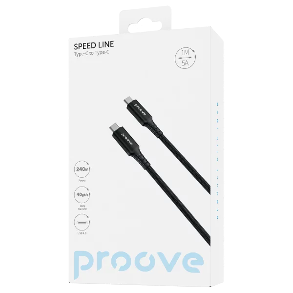Proove Speed Line USB 4.0 cable retail packaging front