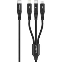 Proove Triple Connection 3 in 1 USB-C + Micro USB + Lightning Cable (1.2m)