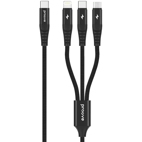 Proove Triple Connection 3-in-1 USB-C Micro USB Lightning Cable (1.2m)