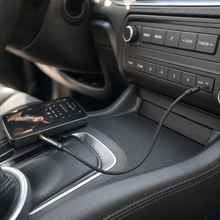 Proove Weft AUX cable connected to car audio