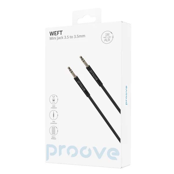 Proove Weft 1m AUX cable retail packaging front