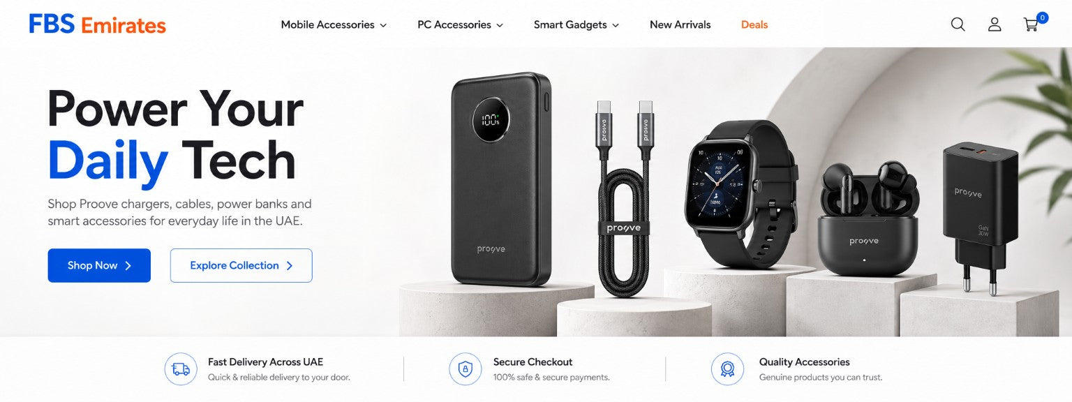 Shop Proove electronics accessories at FBS Emirates